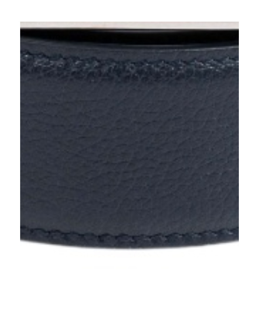 Tod's T Logo Plaque Buckle Belt In Black