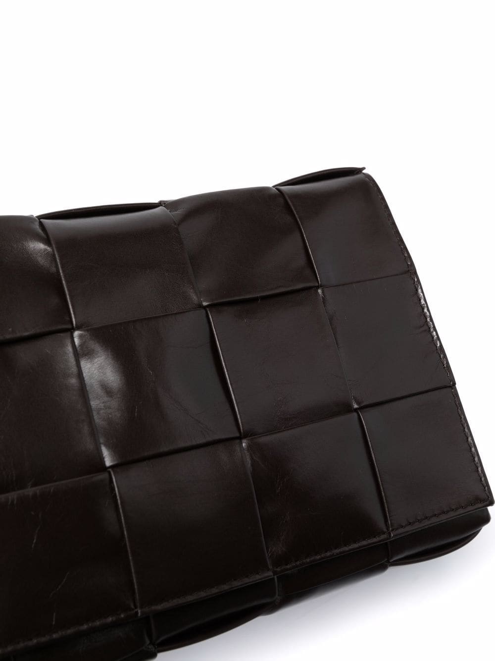Bottega Veneta Maxi Intrecciato Messenger Bag In Black