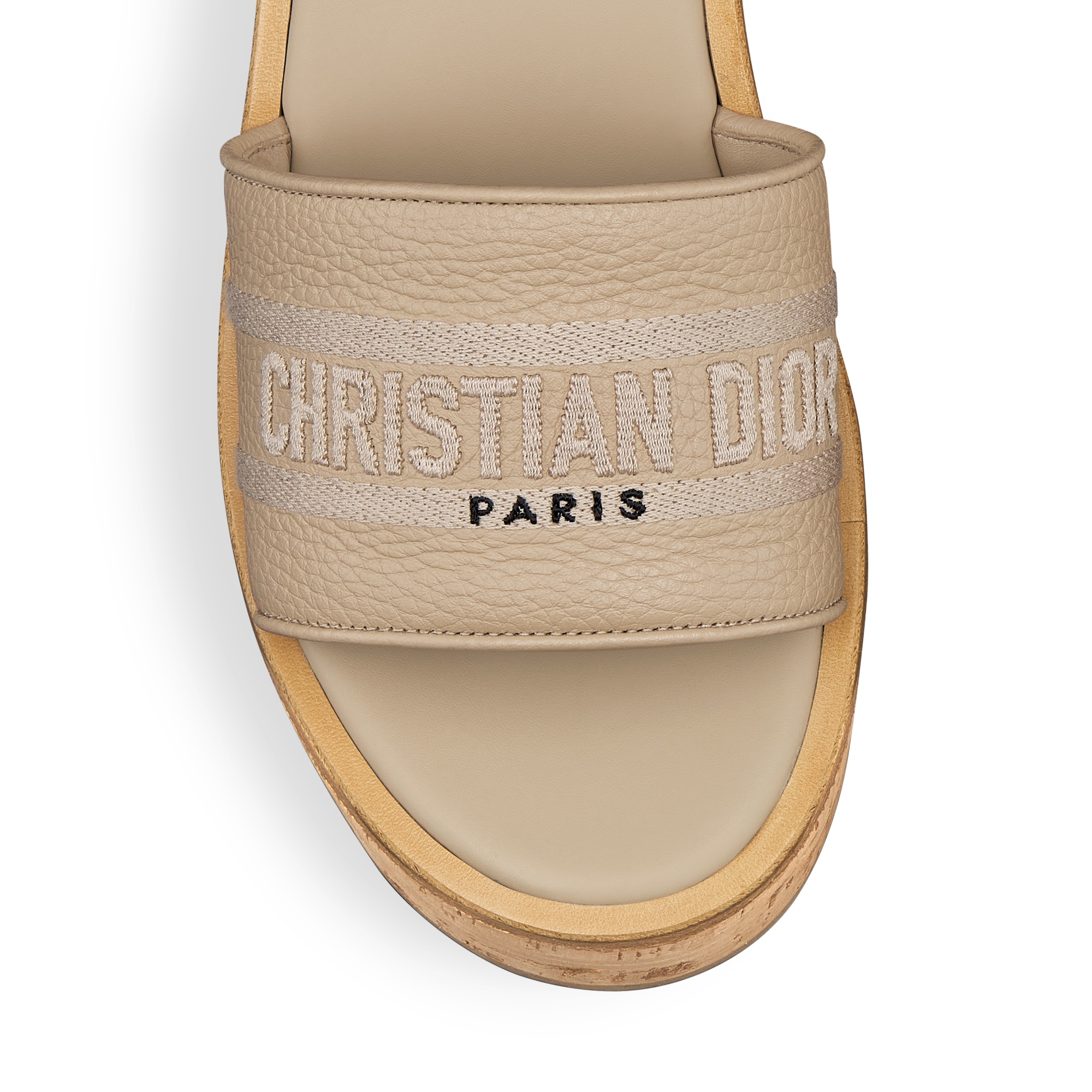 Dior Dway Platform Slide In Brown
