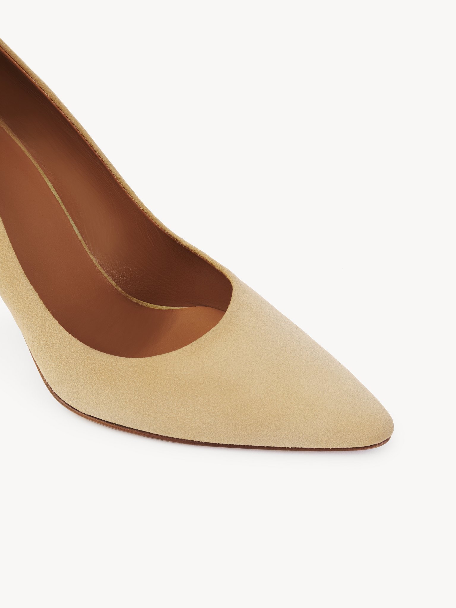 Chloé Almond-shaped Toe High Heels In Nude