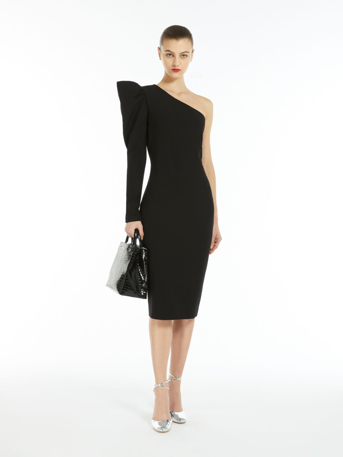 Max Mara Women's Falda Jersey Dress Black | Size 48 | 2421626011600001 In Black