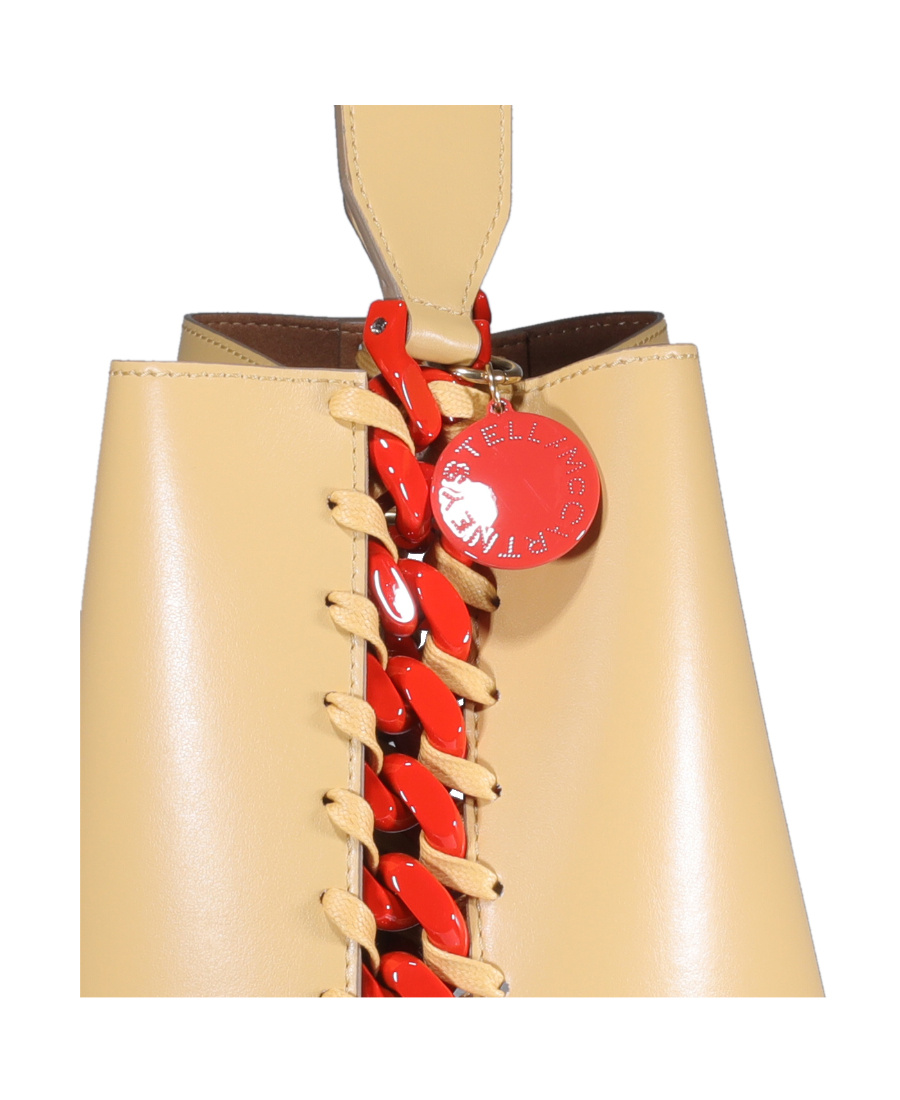 Stella Mccartney Chain Link Handbag In Nude