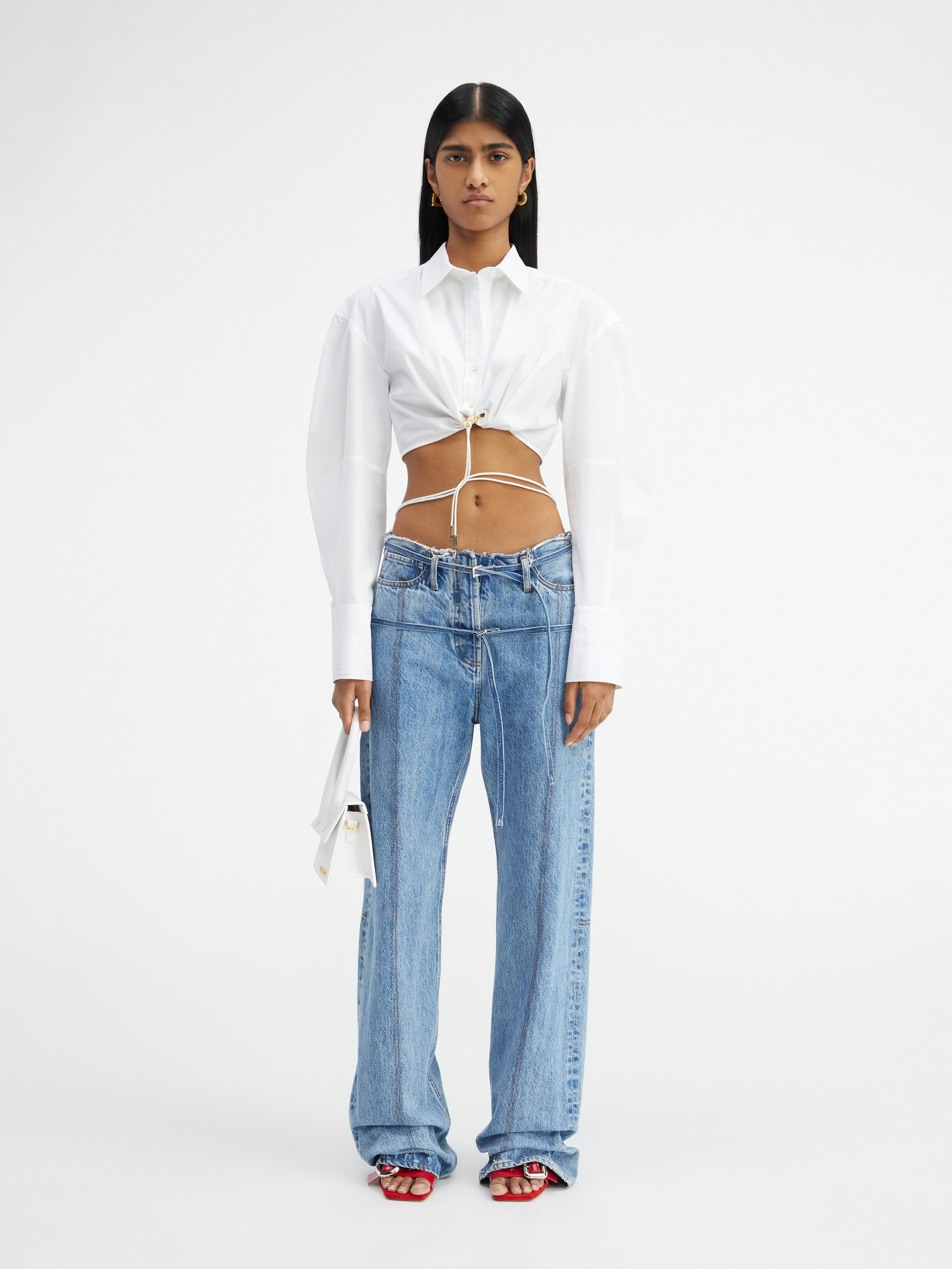 Jacquemus La Chemise Plidao In White