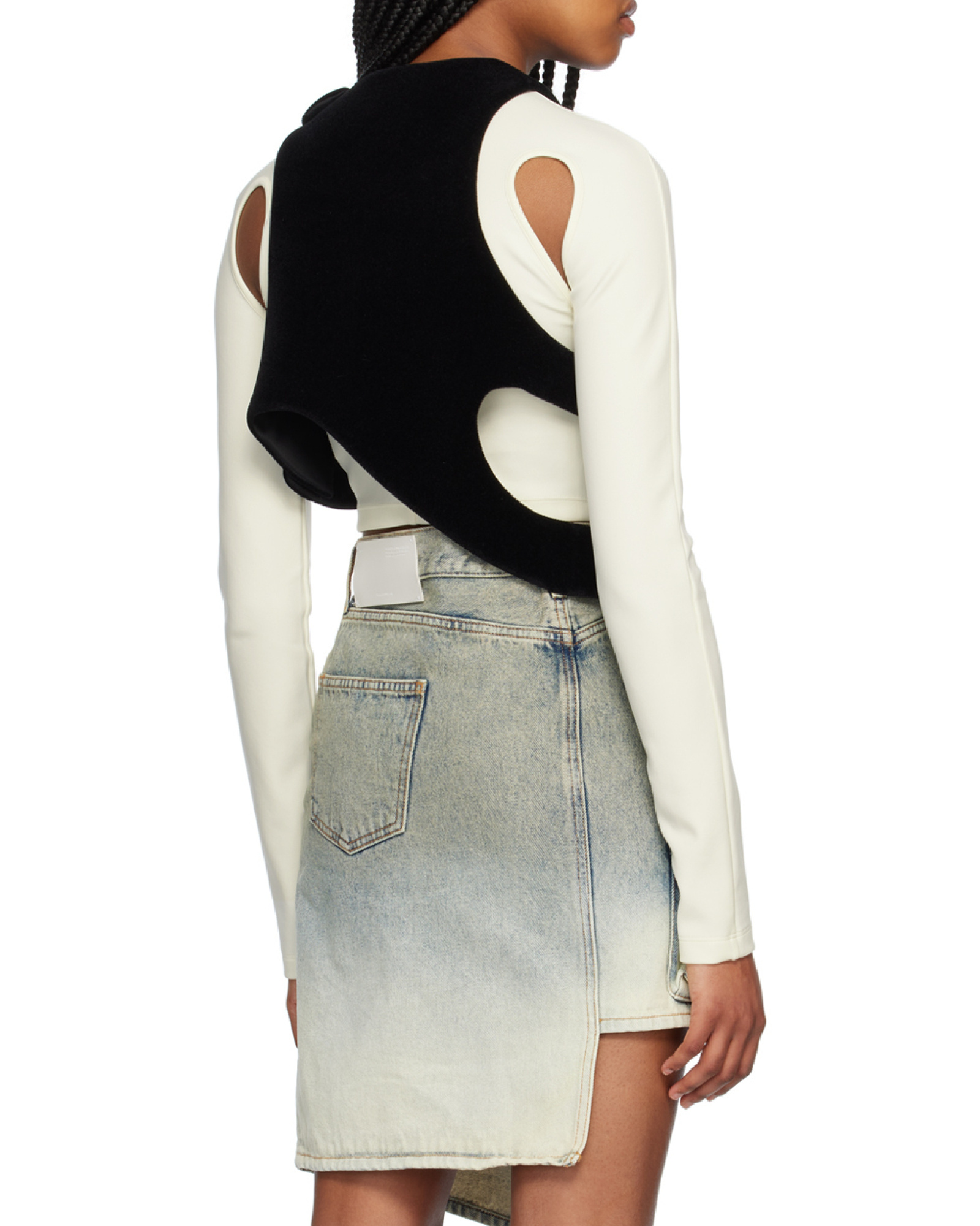 Off-white Exact Opposite Cotton Vest In Multi