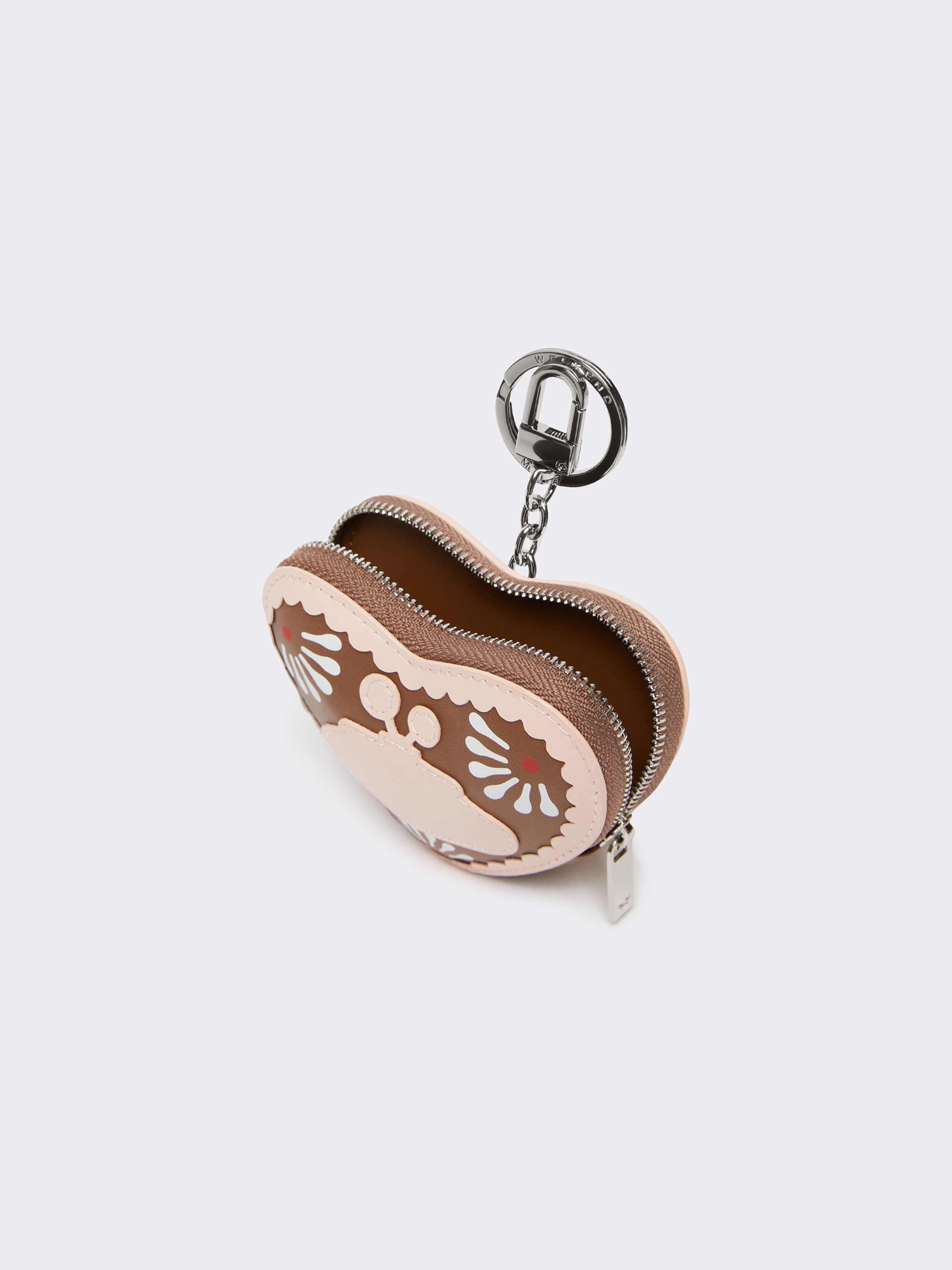 Weekend Max Mara Heart-shaped Keychain In Brown