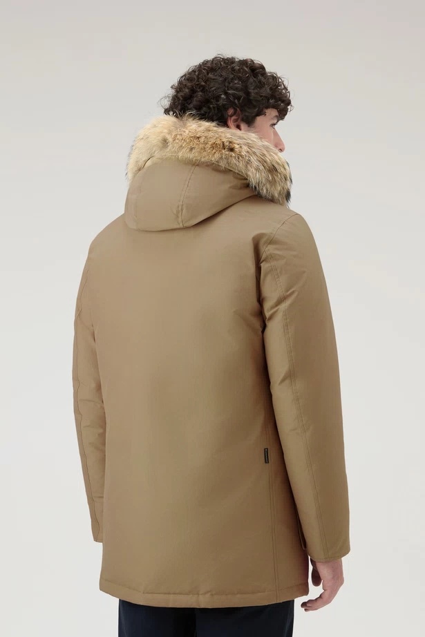 Woolrich Arctic Hooded Parka In Brown