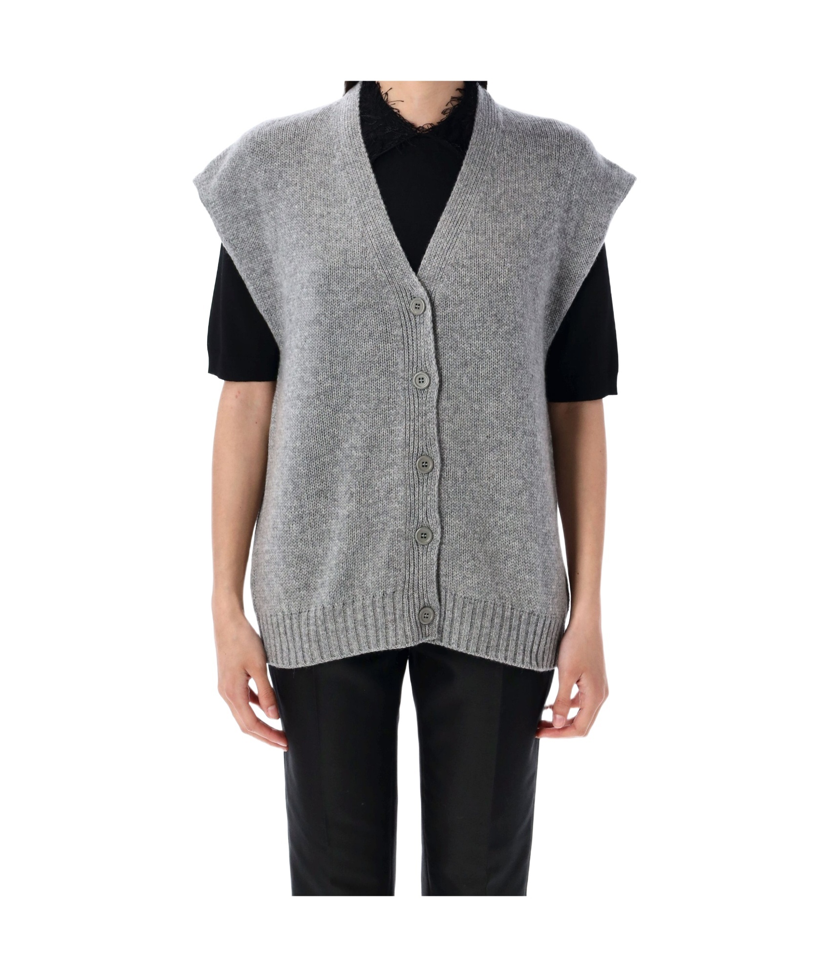 Fabiana Filippi Knitwear V-neck Sleeveless Cardigan