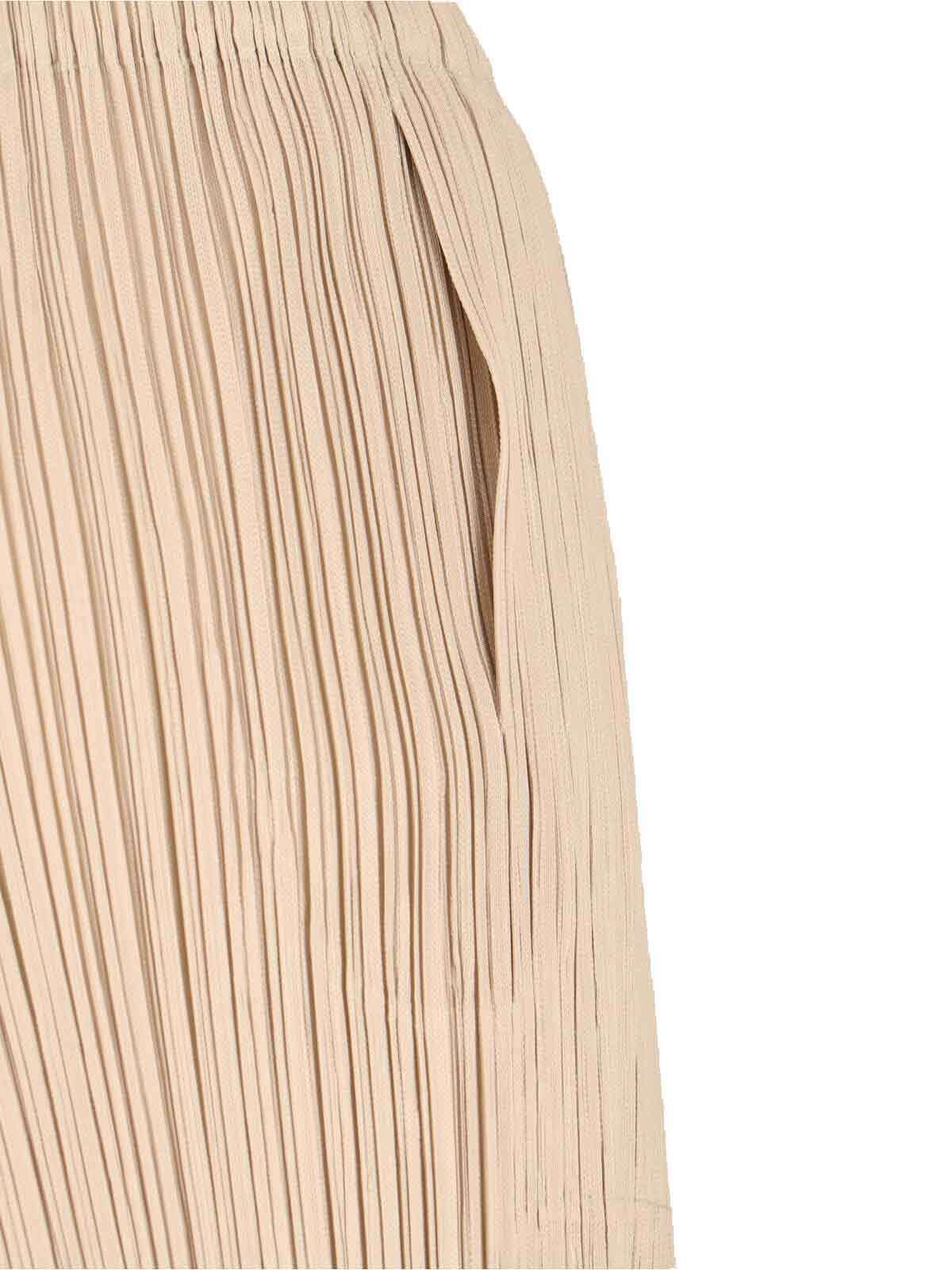 Issey Miyake Pleated Trousers In Brown