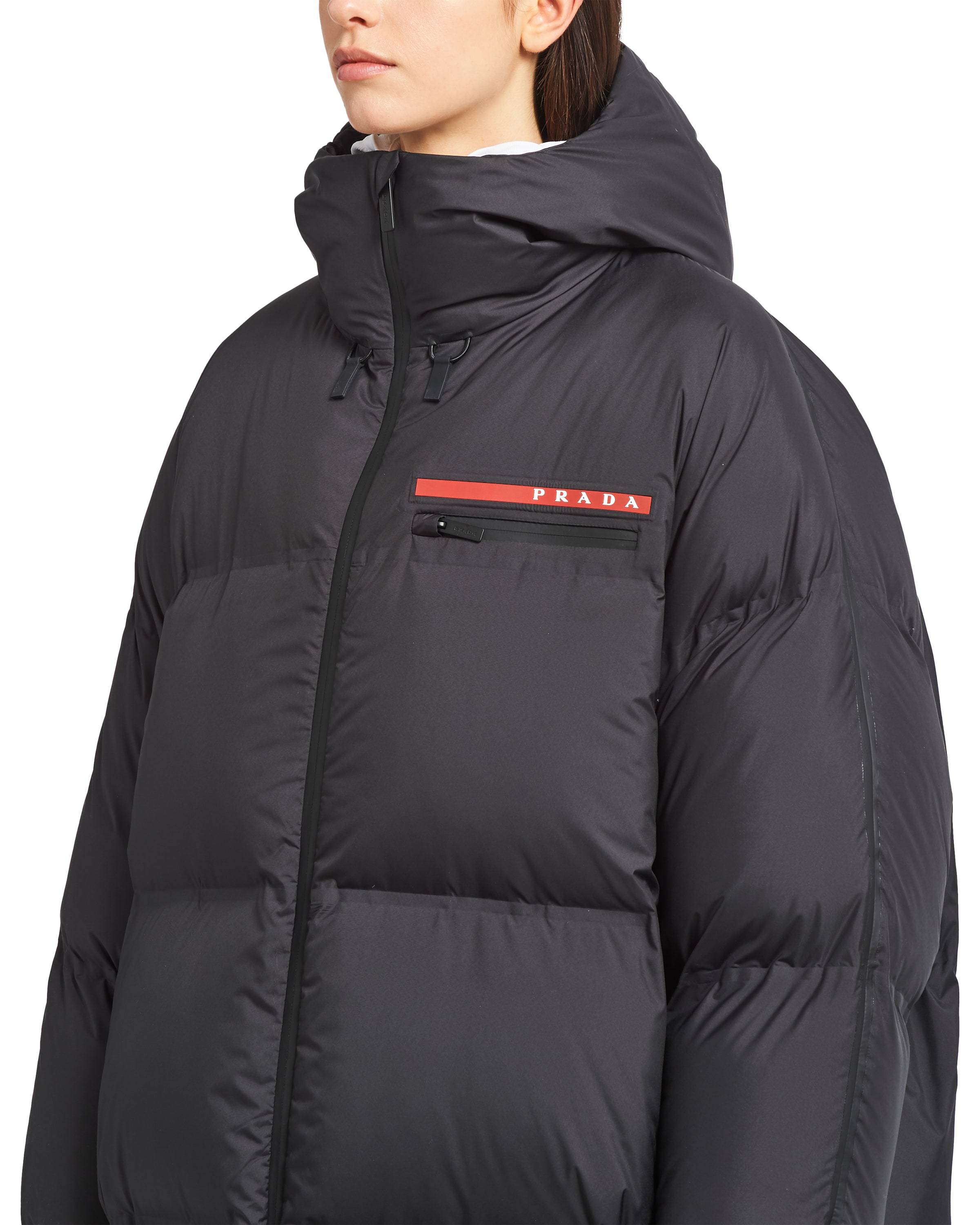PRADA OVERSIZED TECHNICAL NYLON DOWN COAT