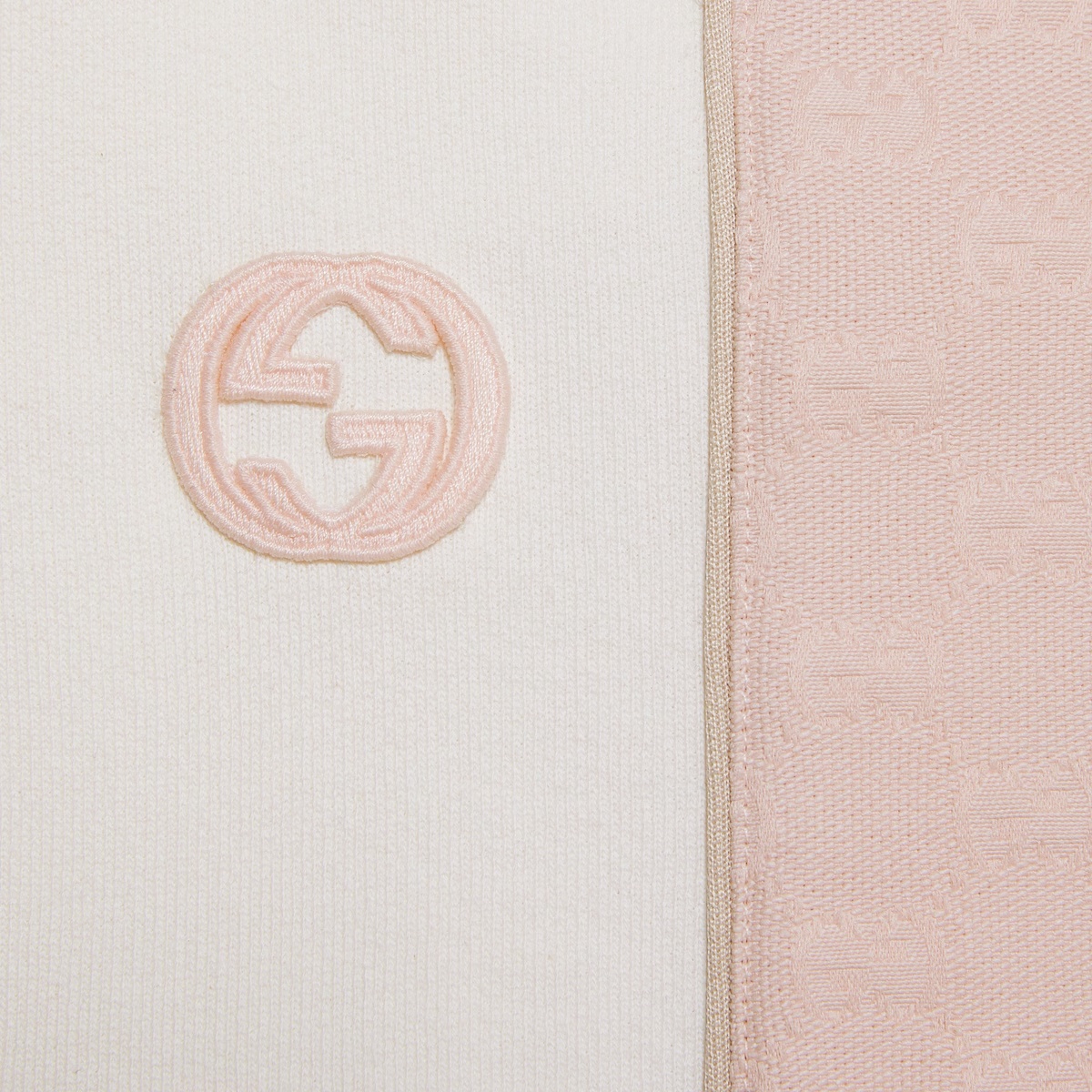 Gucci Interlocking G-patch Cotton Track Pants In White