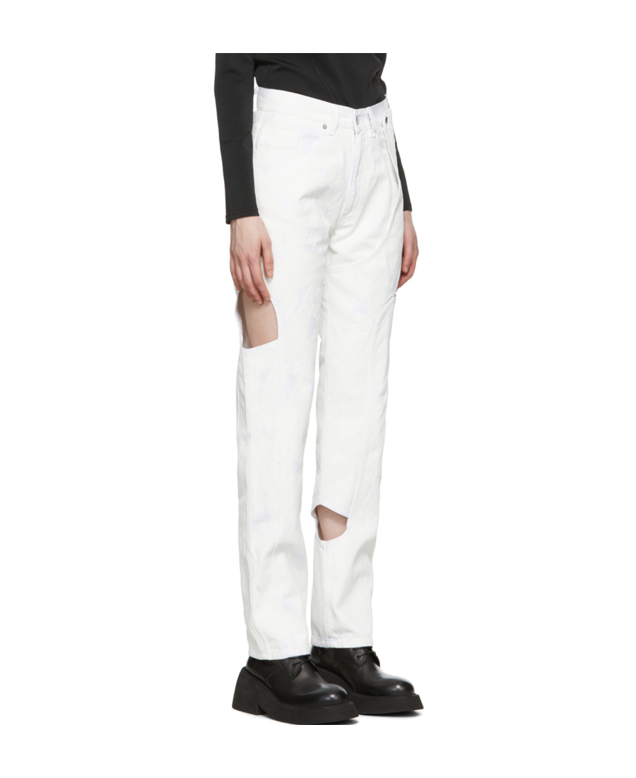 Heliot Emil Four-pocket Jeans In White