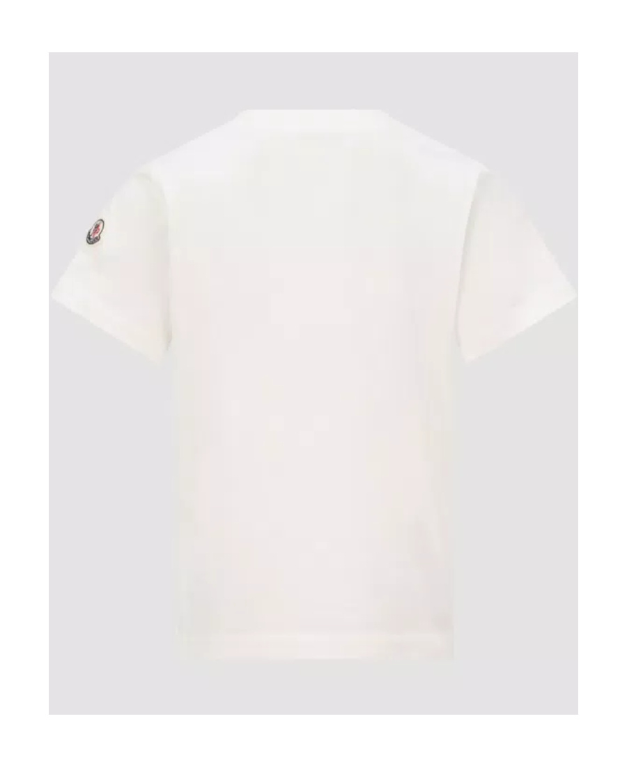 Moncler Flocked-logo T-shirt In White