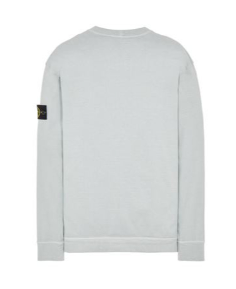 Stone Island Round-necked Logo Sweater In Gray