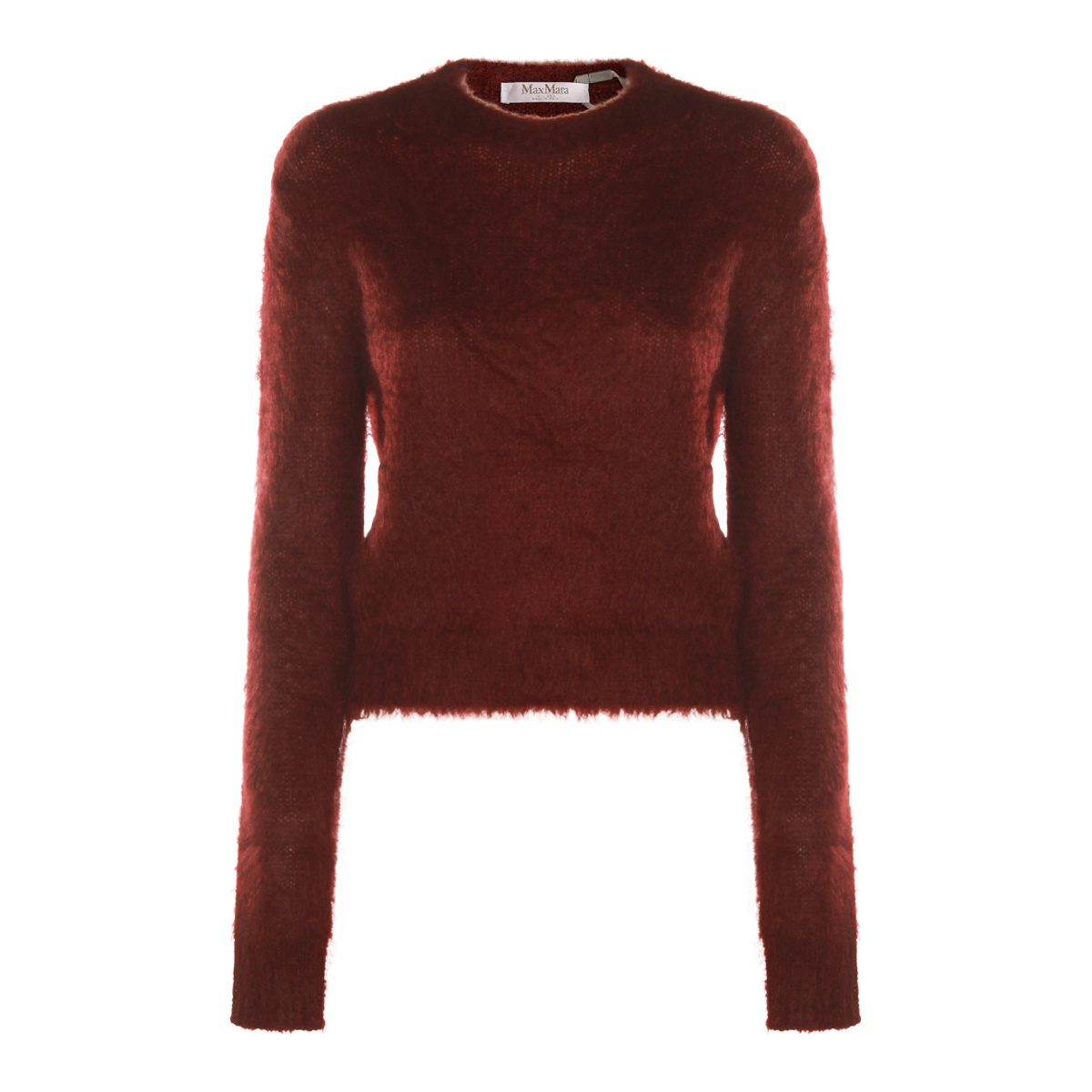 Max Mara Cherry Wool Adatti1234 Knitwear In Burgundy