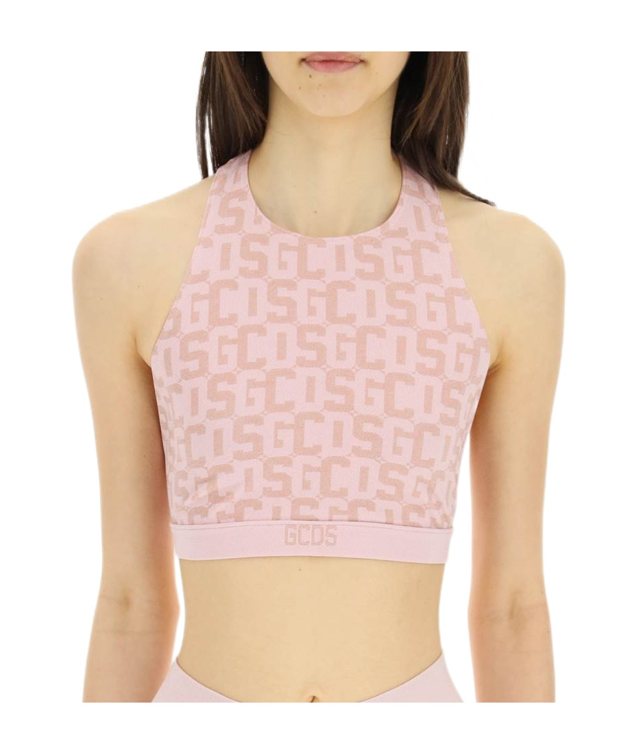Gcds Logo Sports Vest In Nude