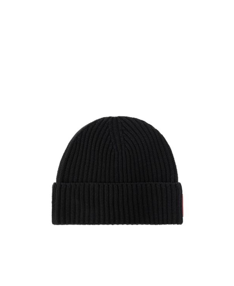 Dsquared2 Set-of-two Wool Beanie In Black