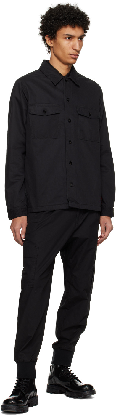 Hugo Boss Overalls Casual Trousers In Black