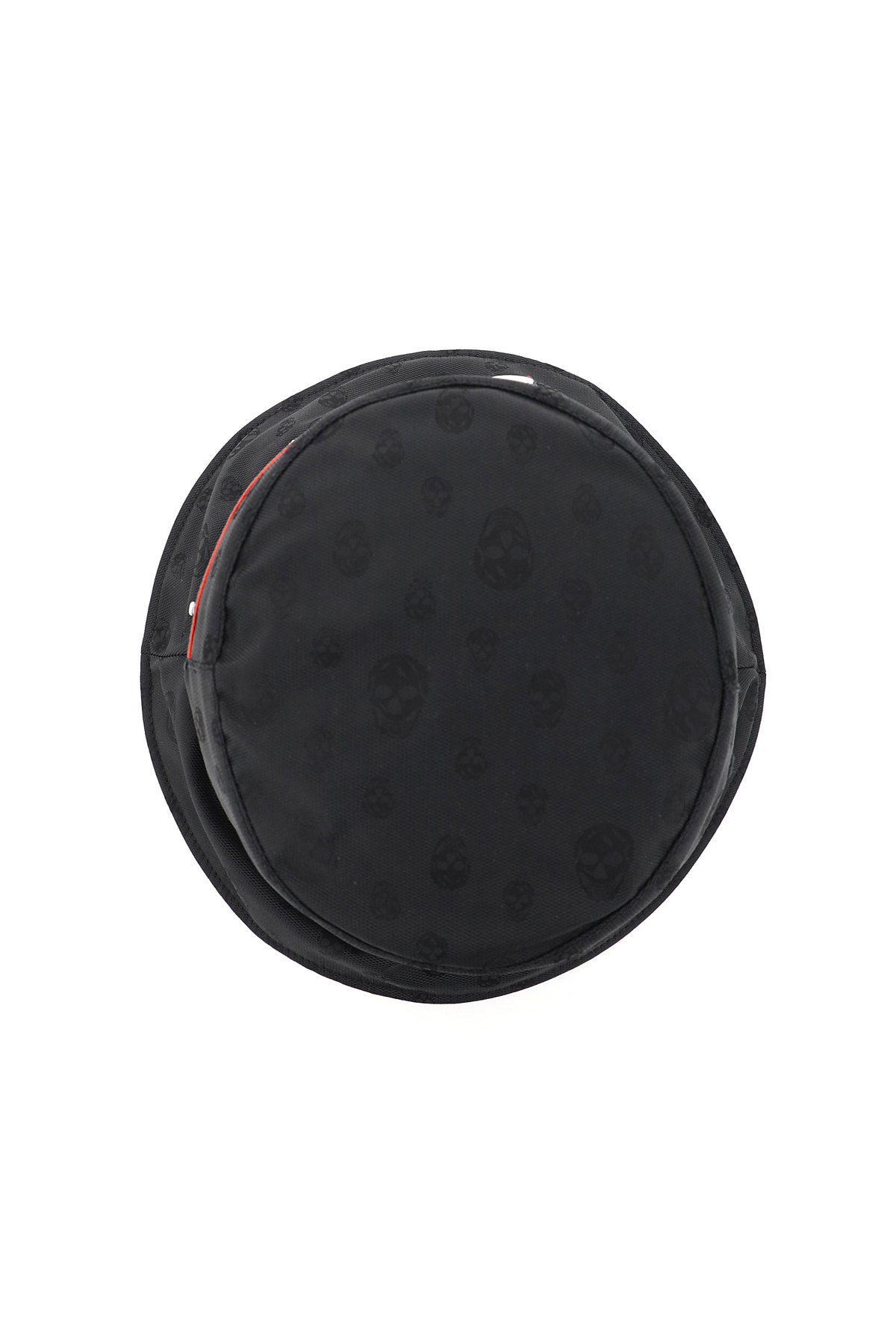 Alexander Mcqueen Logo-embellished Jacquard Bucket Hat In Black