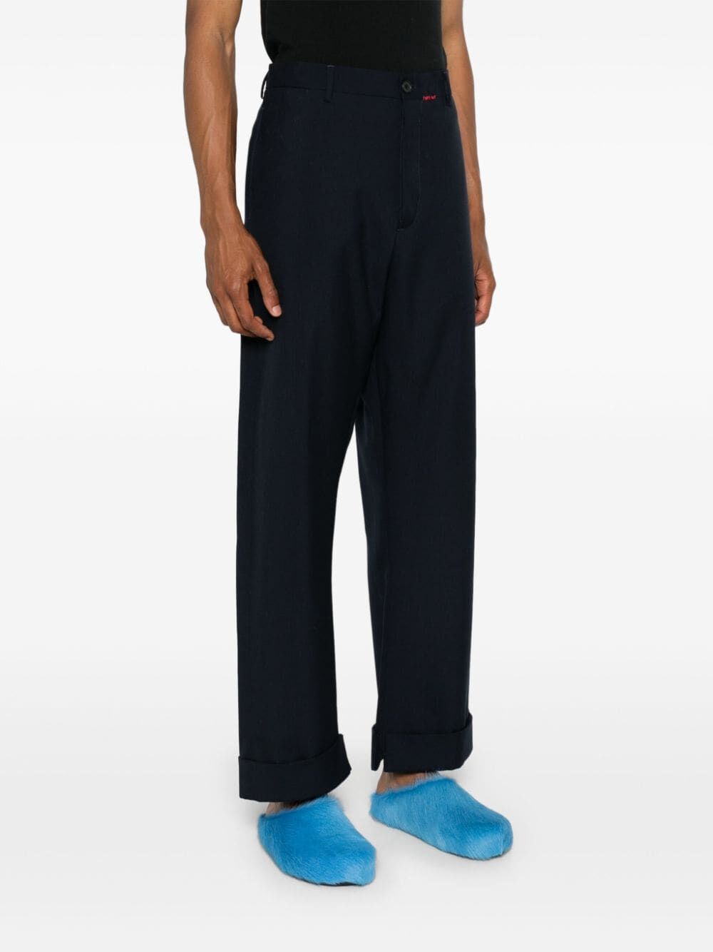 Marni Wide-leg Tailored Trousers In Black