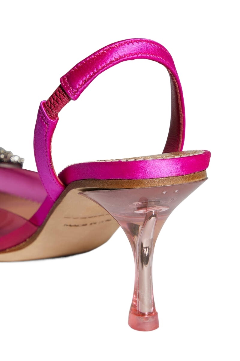 Dsquared2 80mm Embellished-logo Slingback Pumps In Multicolor