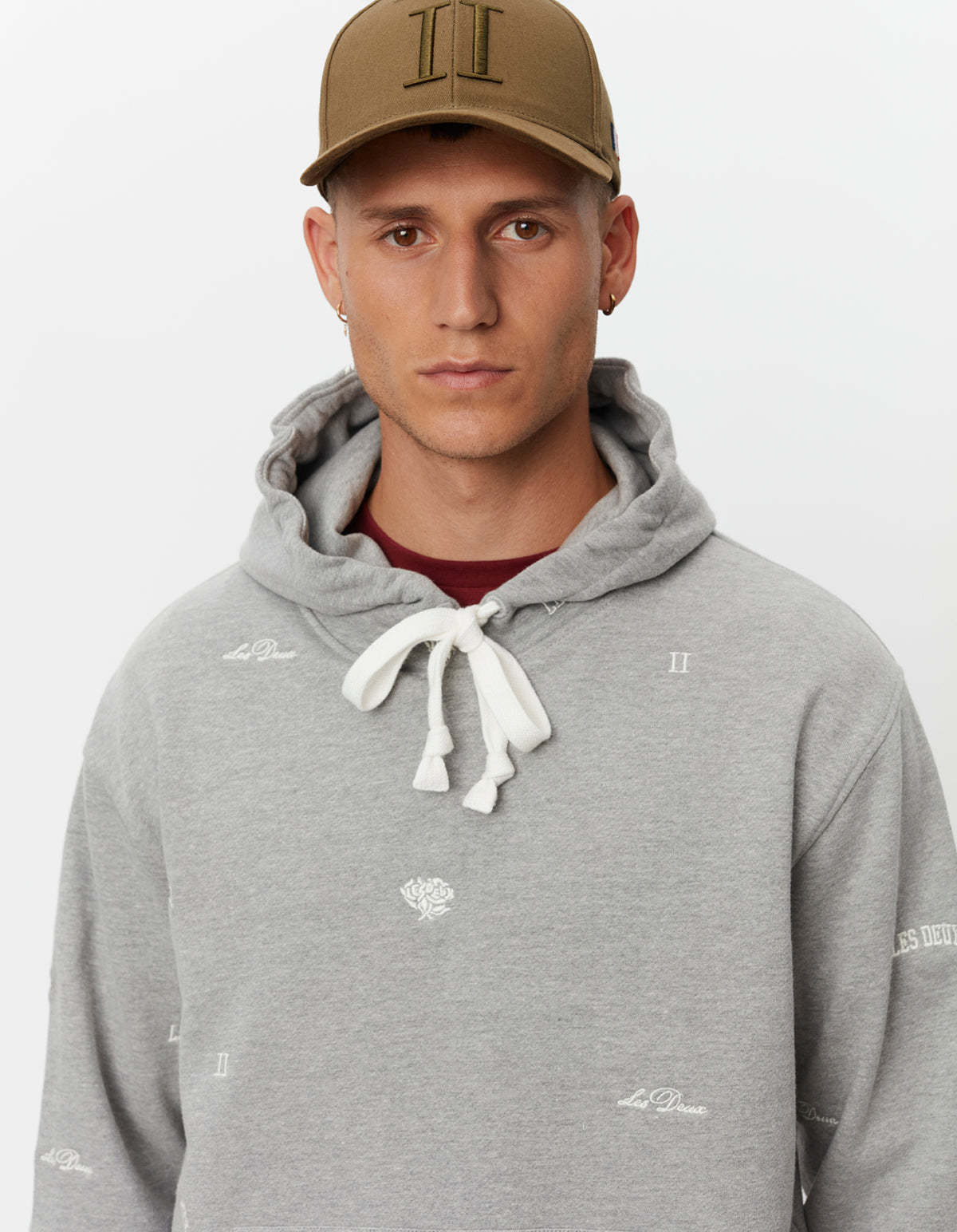 Les Deux Hoodie In Gray