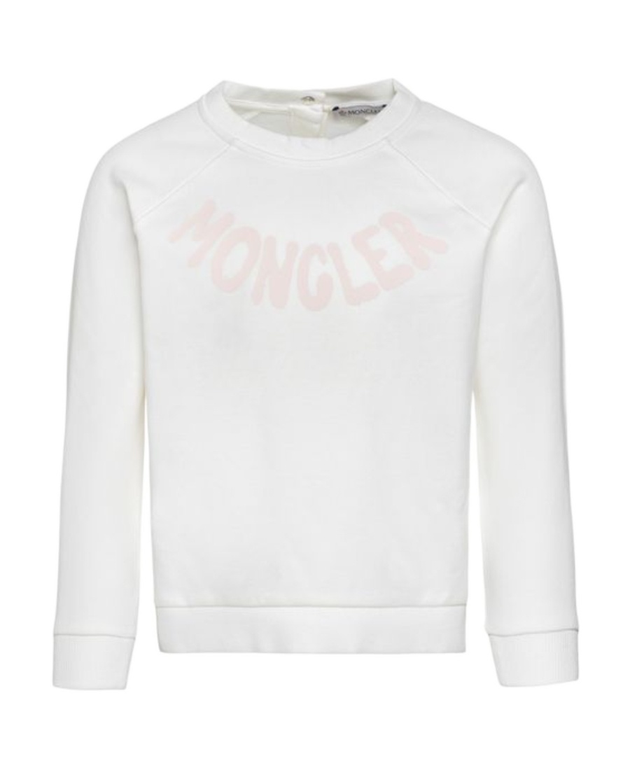 Moncler Logo-print Detail Sweatshirt In White