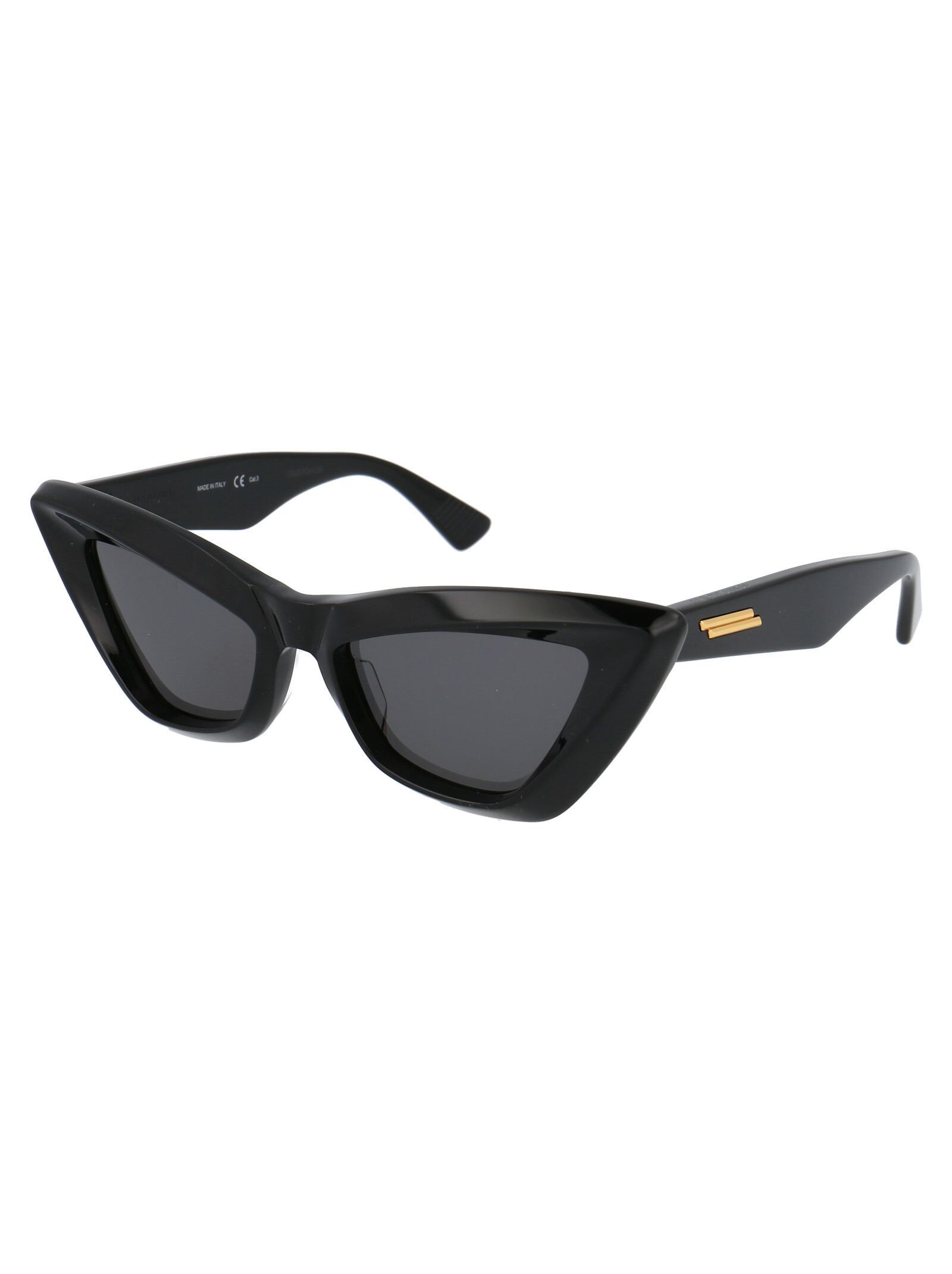 Shop Bottega Veneta Cat-eye Frame Sunglasses In Black