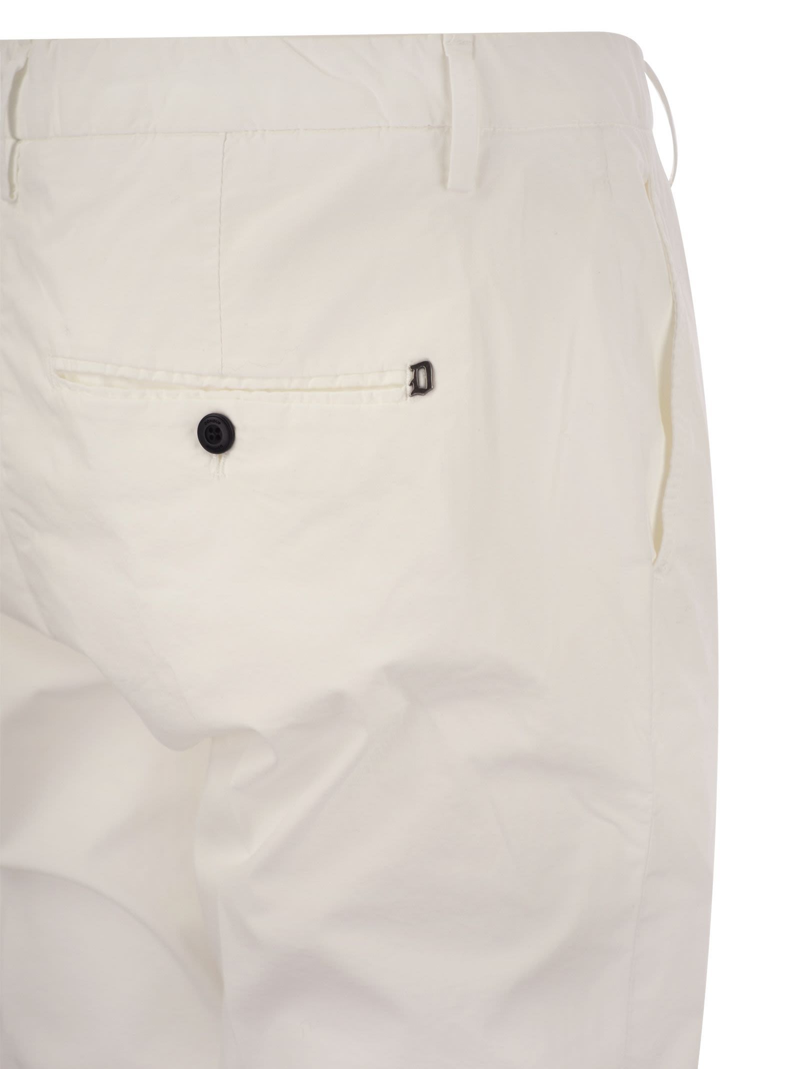 Dondup Men's Alfredo - Slim-fit Cotton Trousers In White