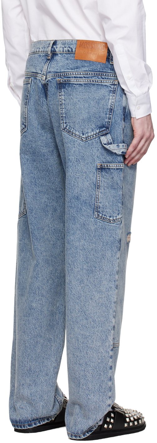 Moschino Denim Trousers With Belt Loops