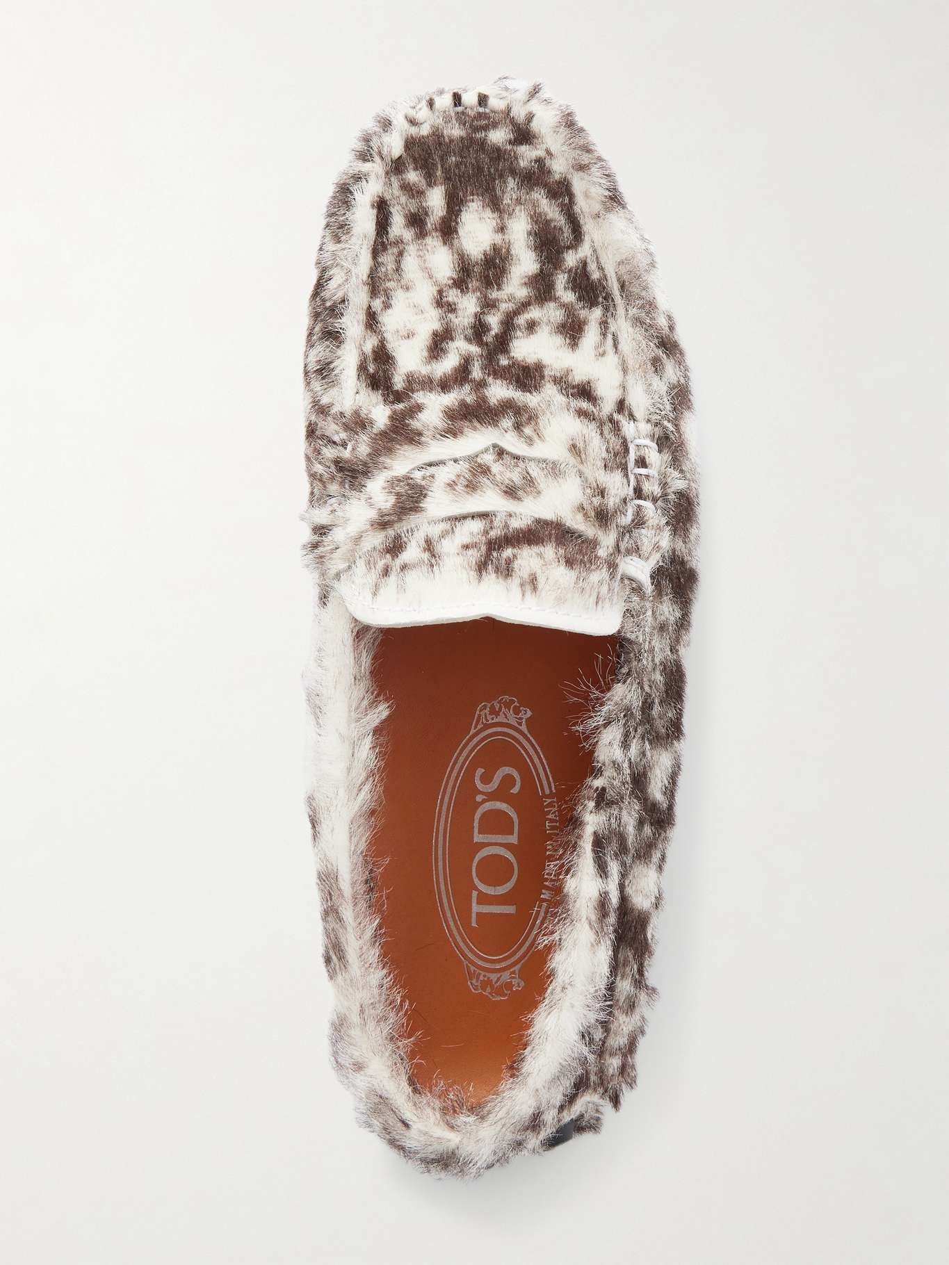 Tod's Gommino Leopard-print Pony Hair Loafers In Multi
