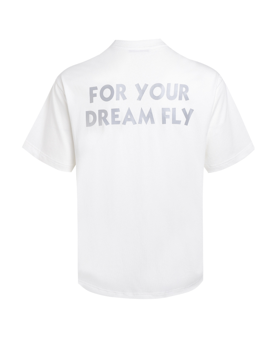 Liuregali Hot Air Balloon Oil Painting Short-sleeved T-shirt In White