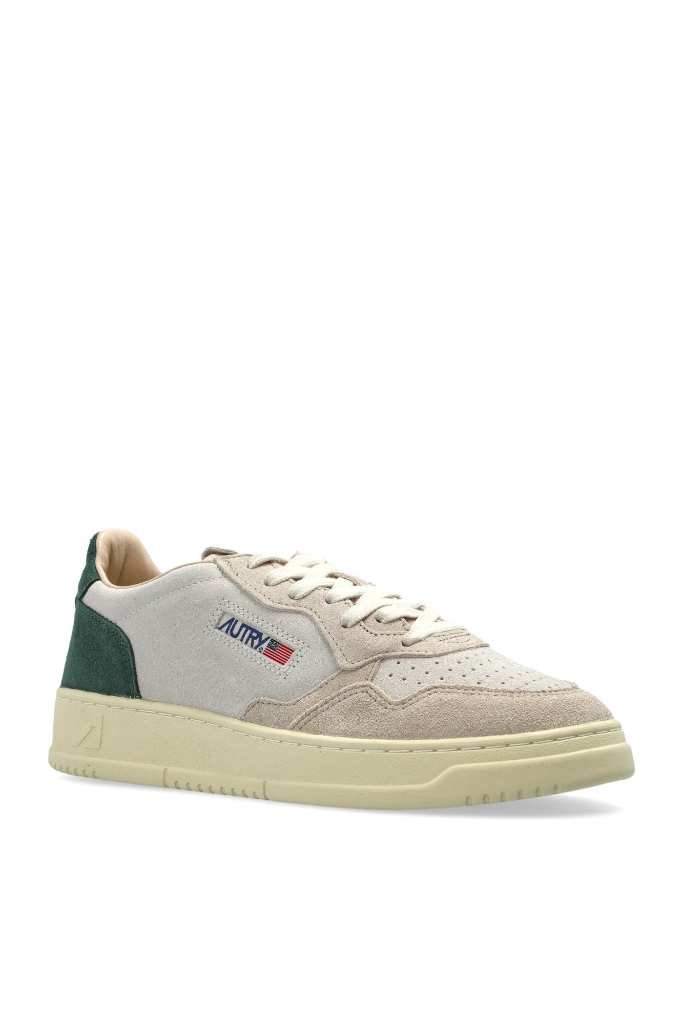 Autry Round Toe Sneakers Featuring Perforated Front