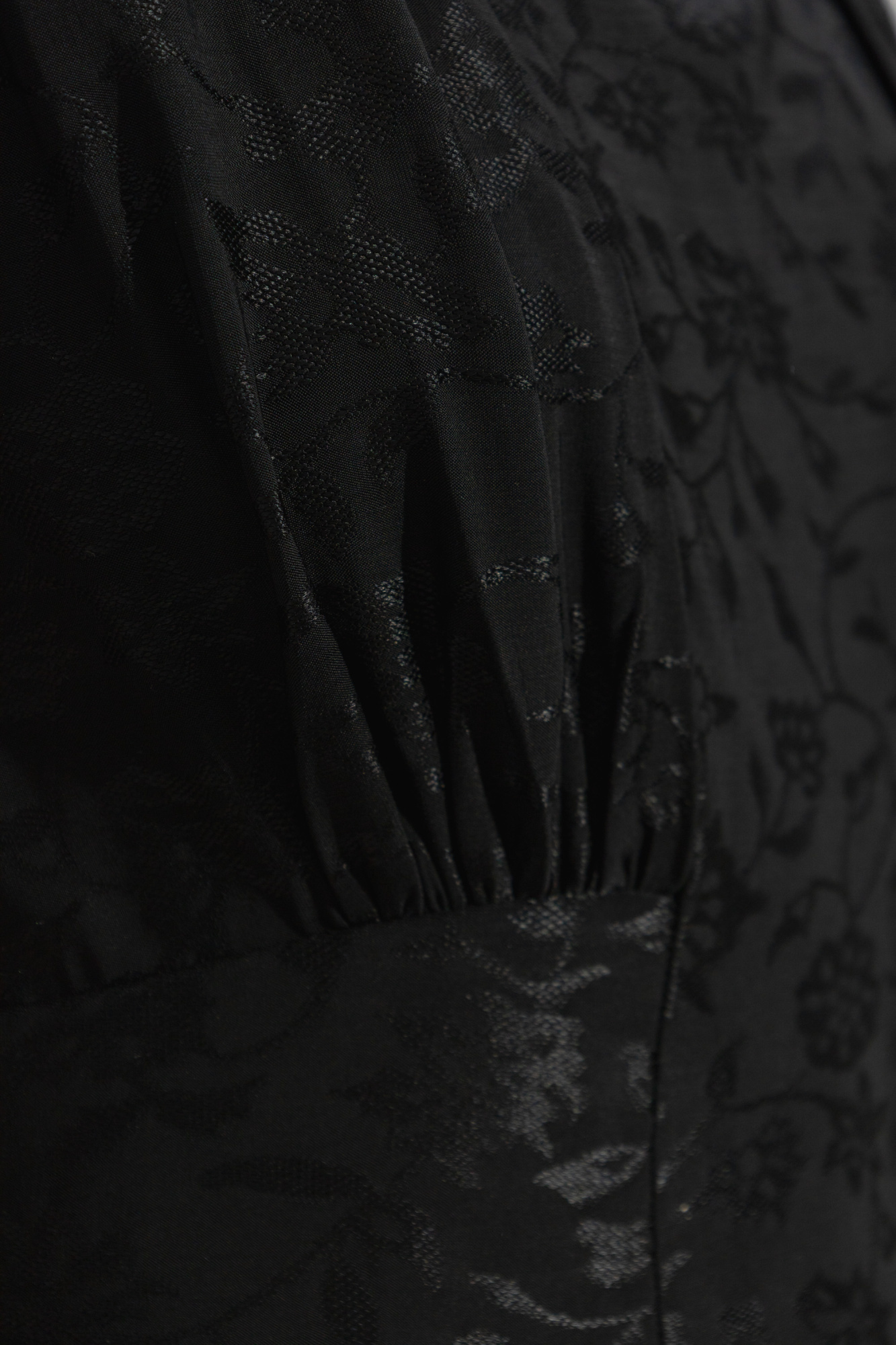 Jil Sander Floral-jacquard Dress In Black