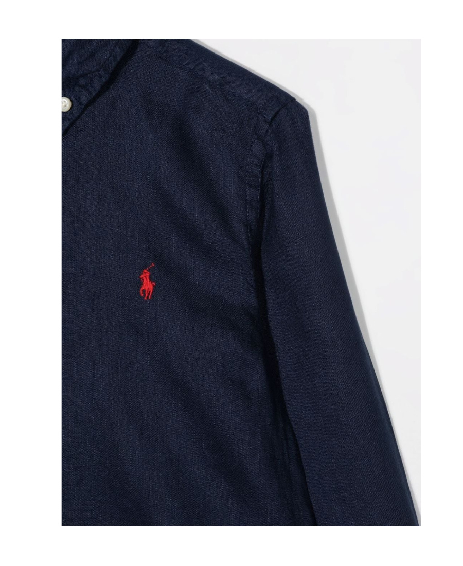 Polo Ralph Lauren Boy's Linen Long-sleeve Button-front Shirt. Size 2-7 In Black