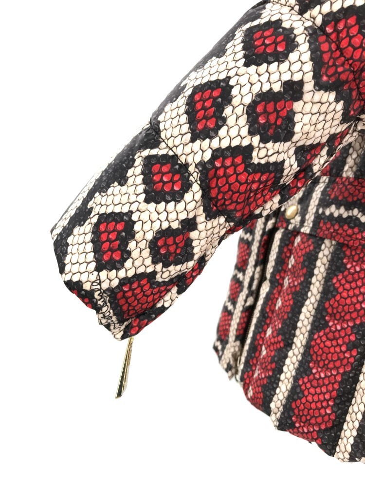 Shop Just Cavalli Jacquard Pattern Coat In Black