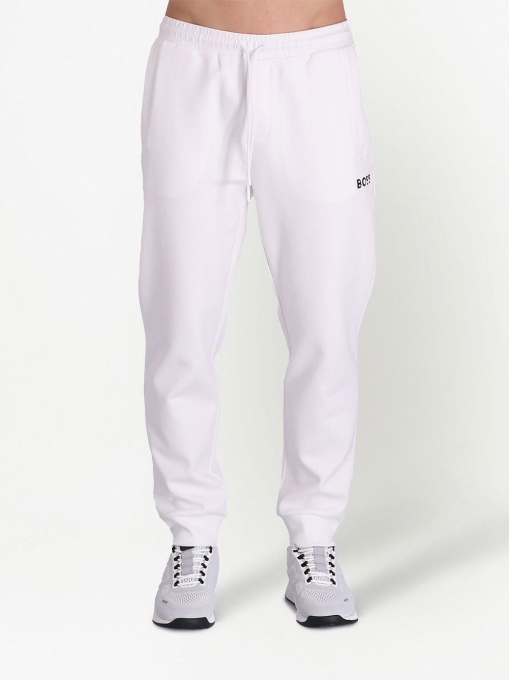 Hugo Boss Logo-print Track Pants In White
