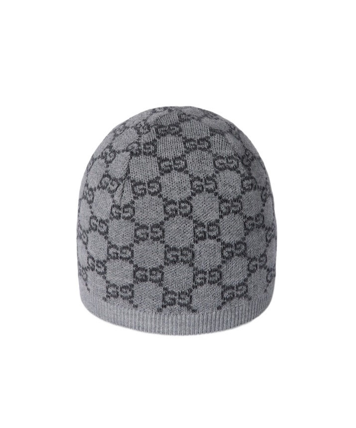 Gucci Baby Gg Wool Hat In Gray