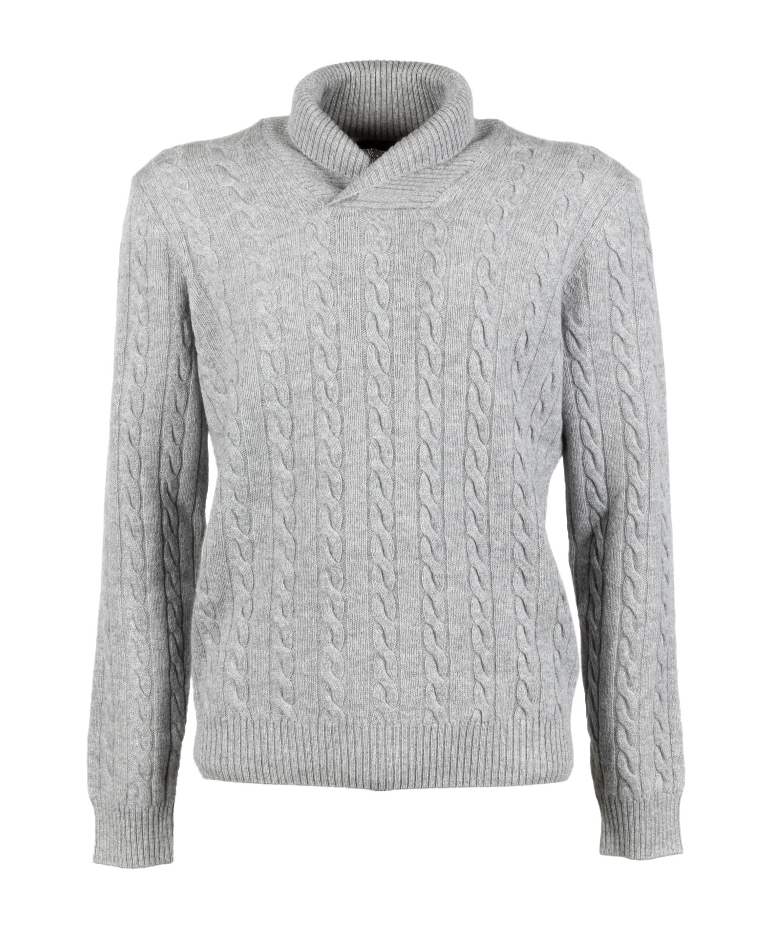 Moorer Long-sleeved Sweater In Gray