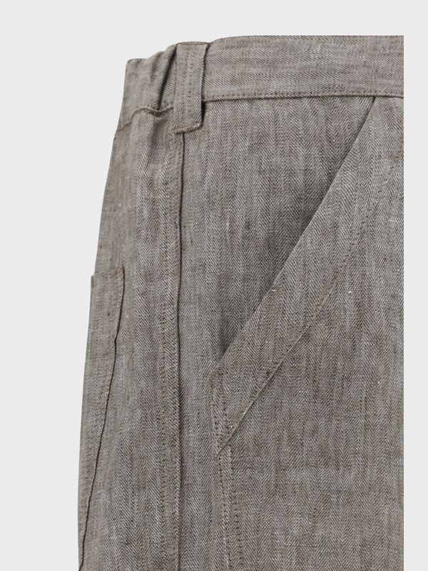 Brunello Cucinelli Belt Loops Slacks In Gray