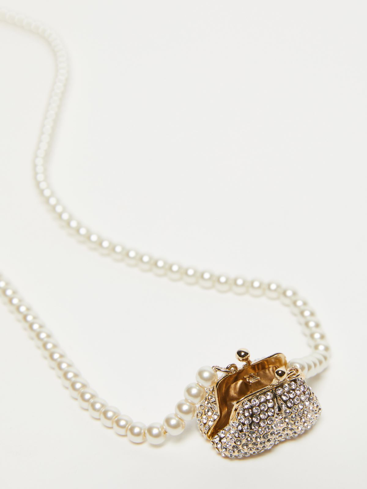 Weekend Max Mara Pasticcino Bag-pendant Necklace In Brown