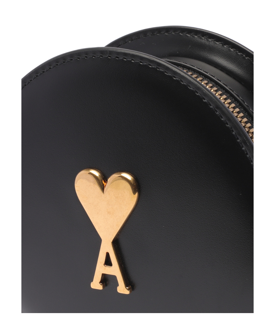 Ami Alexandre Mattiussi Ami Alexandre Matiussi Logo Plaque Crossbody Bag In Black