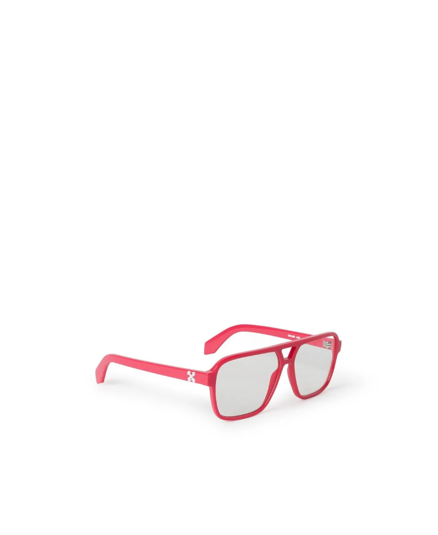 Off-white Logo Flat Mirror In Red