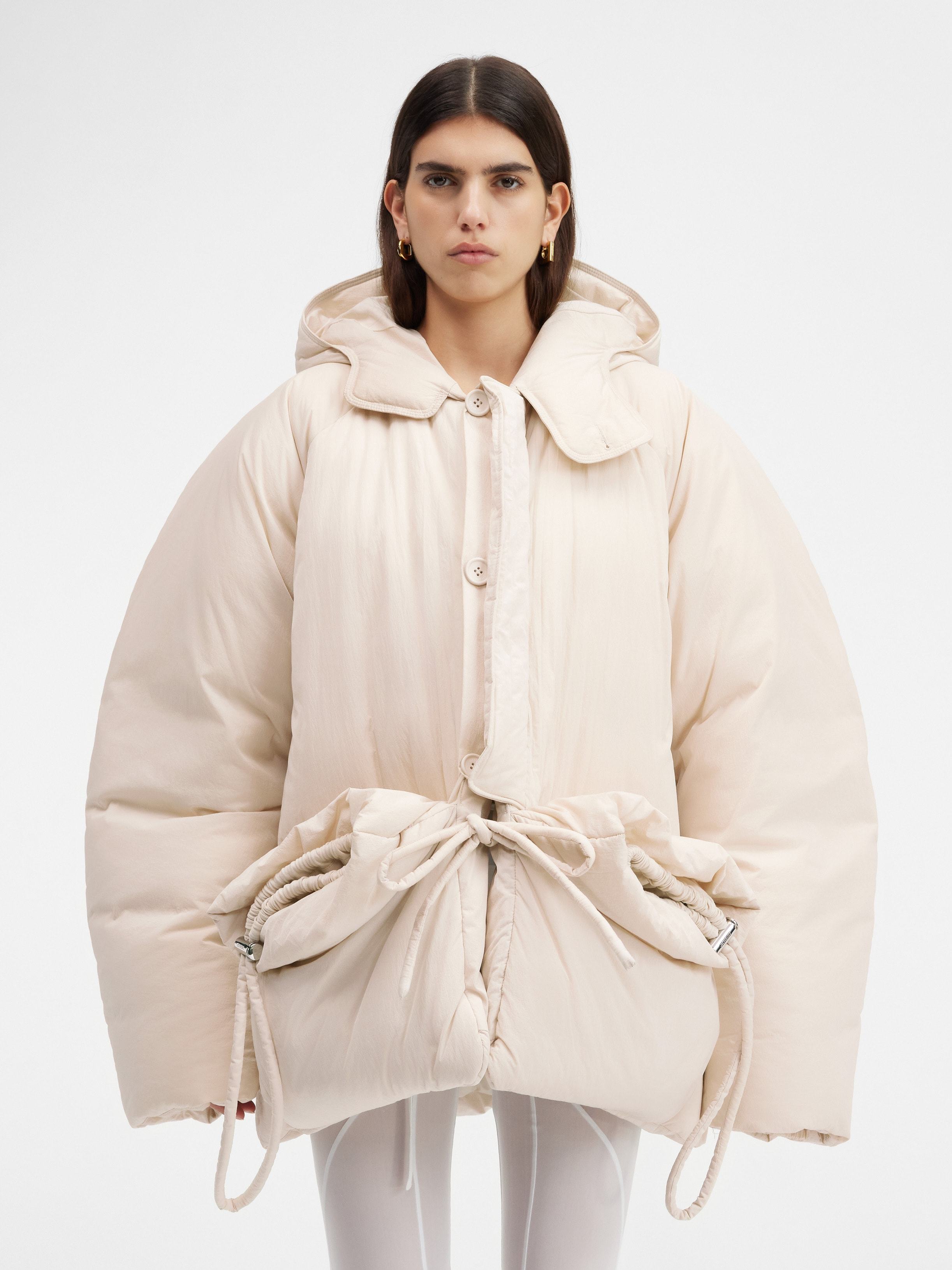 Jacquemus Hooded Cotton-padded Suit In White