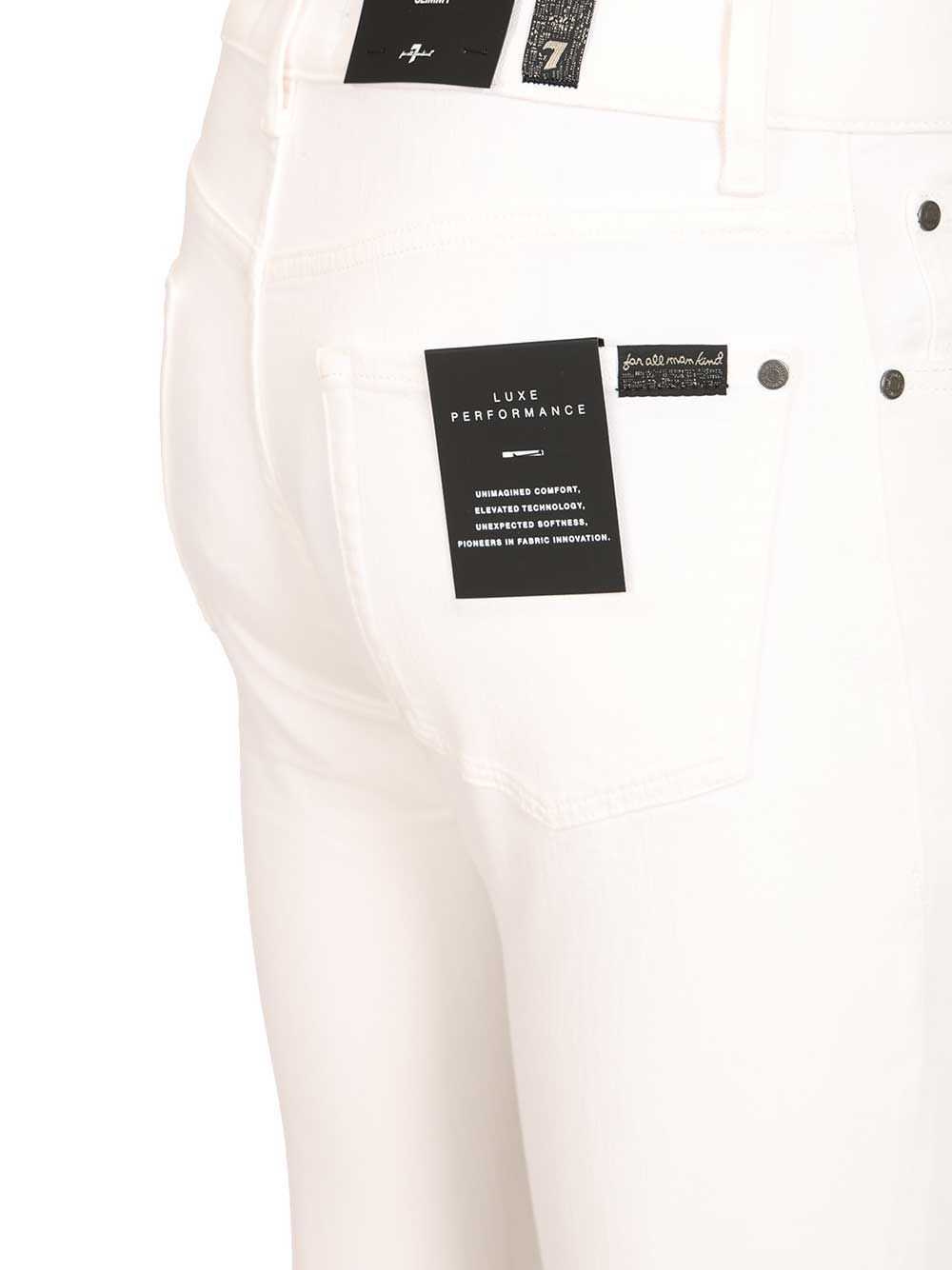 7 For All Mankind Slimmy Jeans White In White