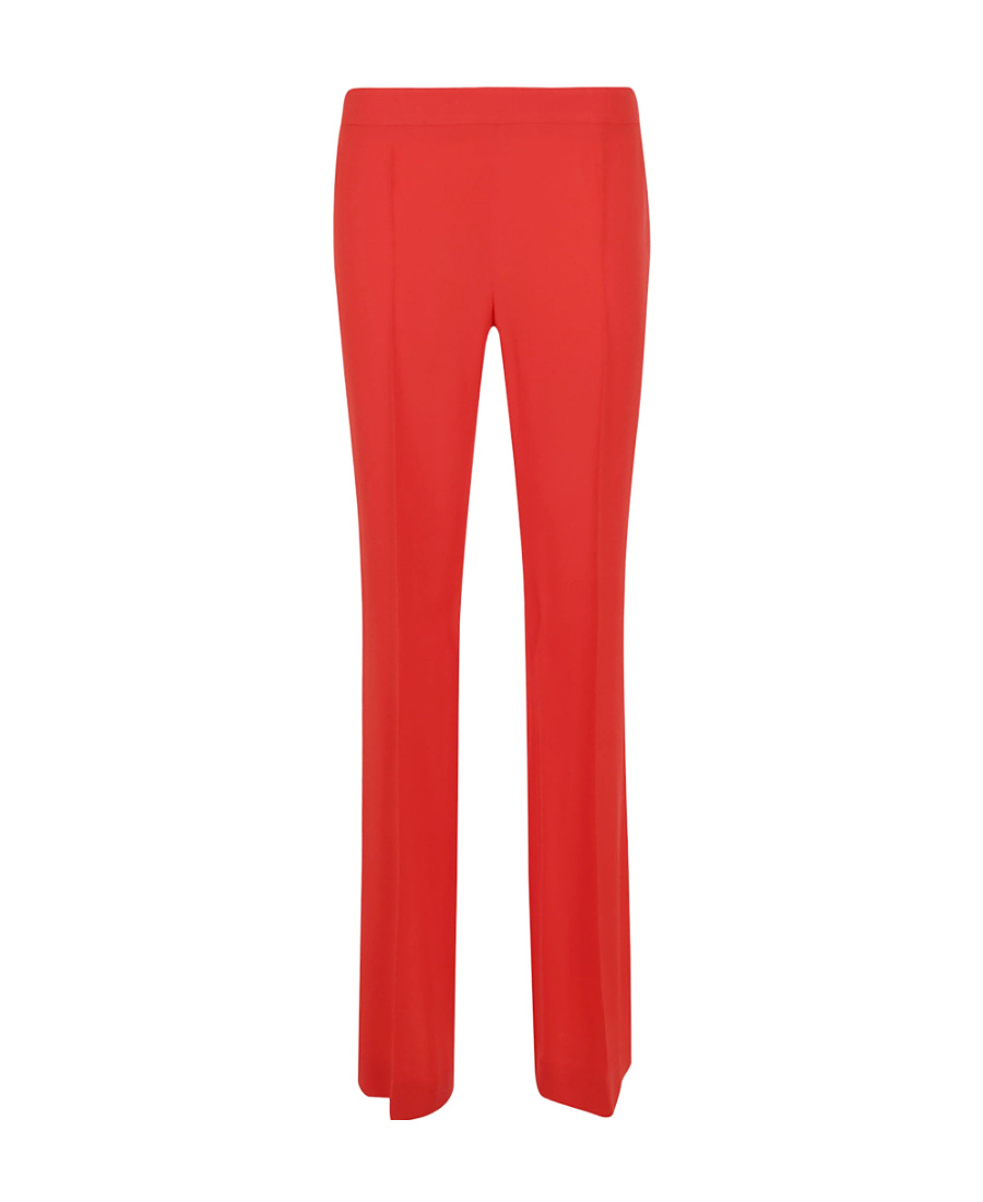 Moschino Pressed-crease Flared Trousers In Red