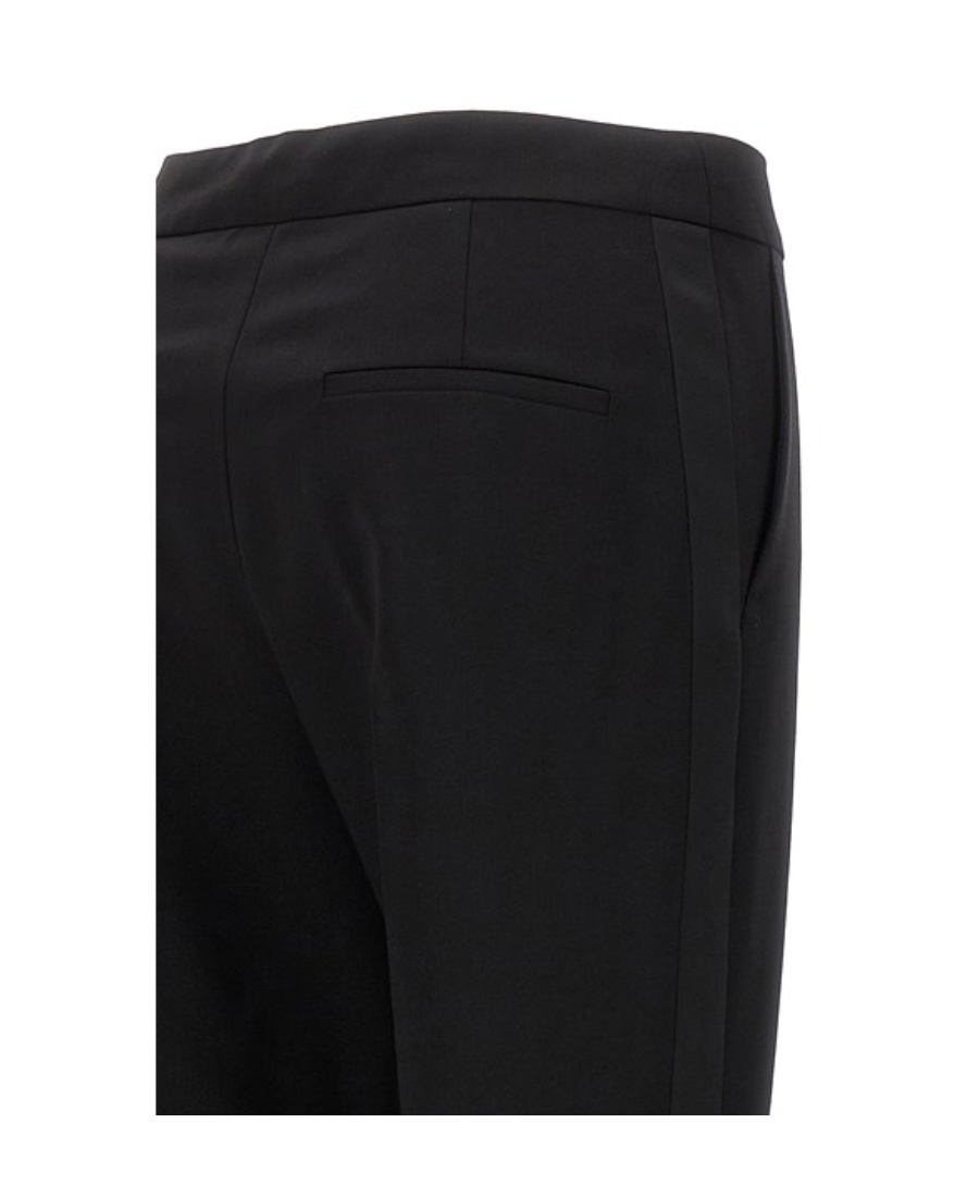 Max Mara Tailored Trousers With Pockets And Belt Loops In Black