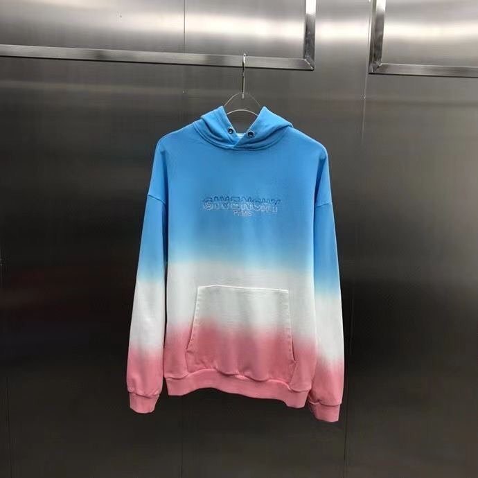 Givenchy Tie-dye Logo Hoodie In Pink