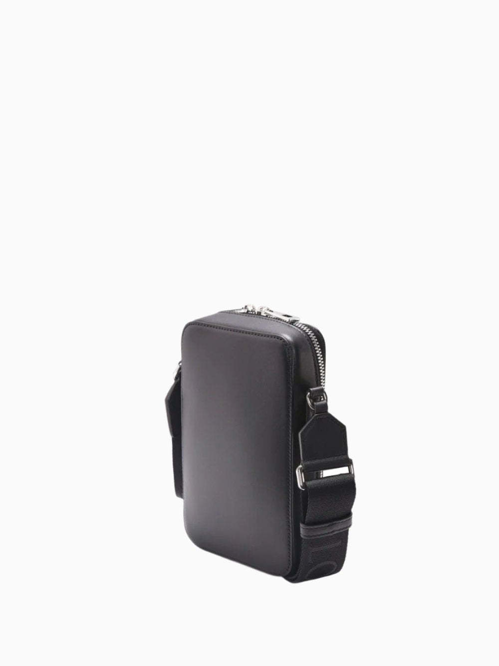Loewe Mini Puzzle Leather Shoulder Bag In Black