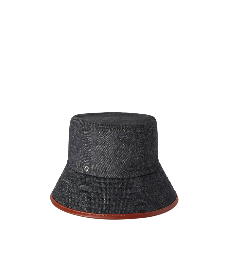 LORO PIANA CASHMERE DENIM FISHERMAN HAT