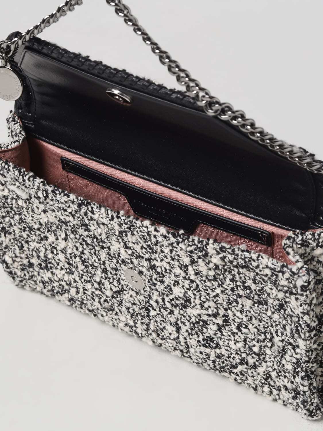 Stella Mccartney Graphic-print Crossbody Bag In Gray